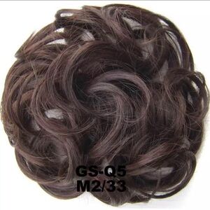 Dark Brown Hair Bun Extension Messy Donut Hair Bun M2/33